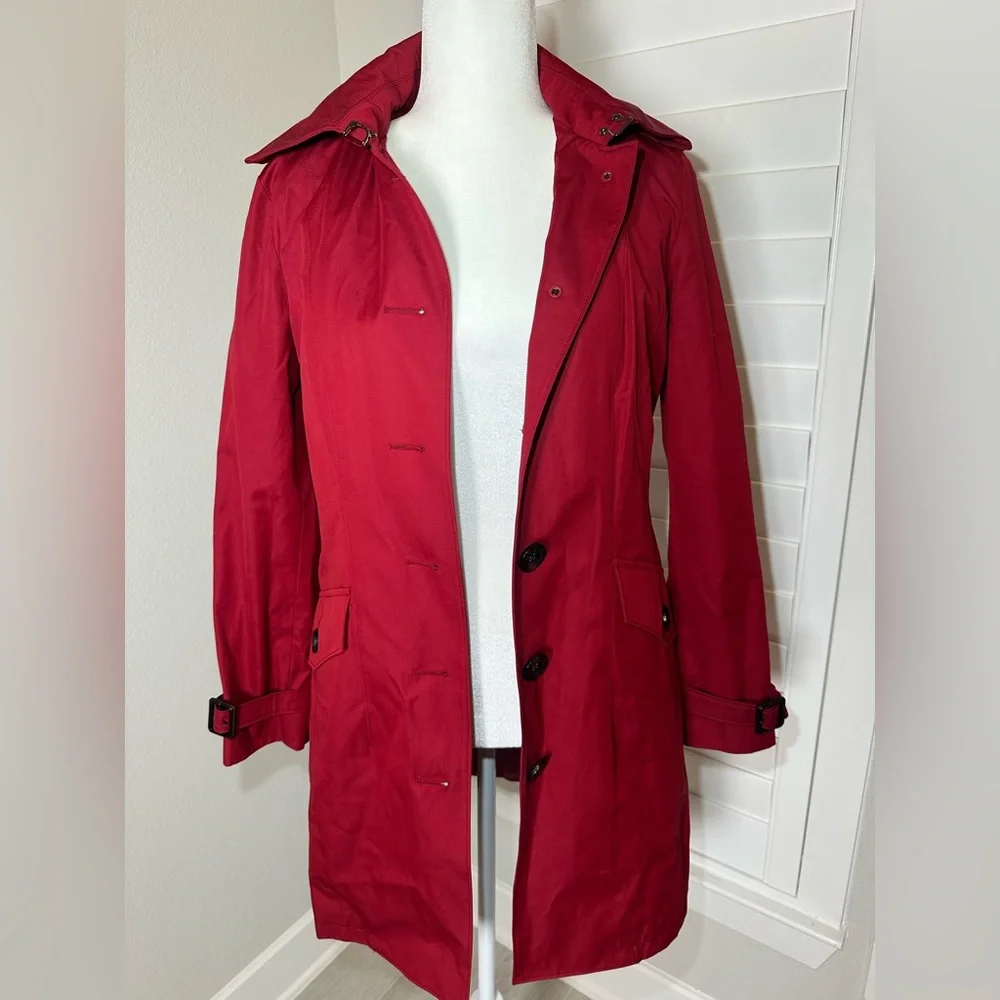Michael kors Women's Red Button-Up Coat - Picture 11 of 13